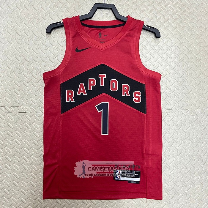 Camiseta Toronto Raptors Tracy Mcgrady NO 1 Icon 2022-23 Rojo